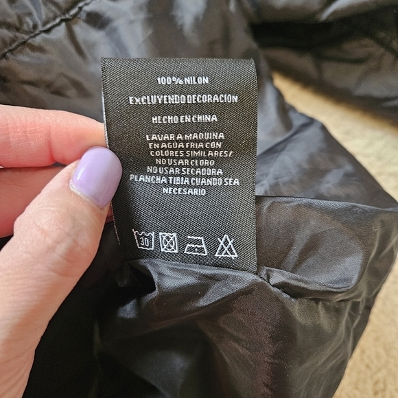 Quilted Micros jacket black small - Picture 6 of 6